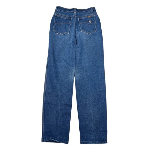 Vintage 80s Ultra High Rise Relaxed Fit Straight Legs Jeans Denim Taylor Togs 6 - Picture 2 of 6